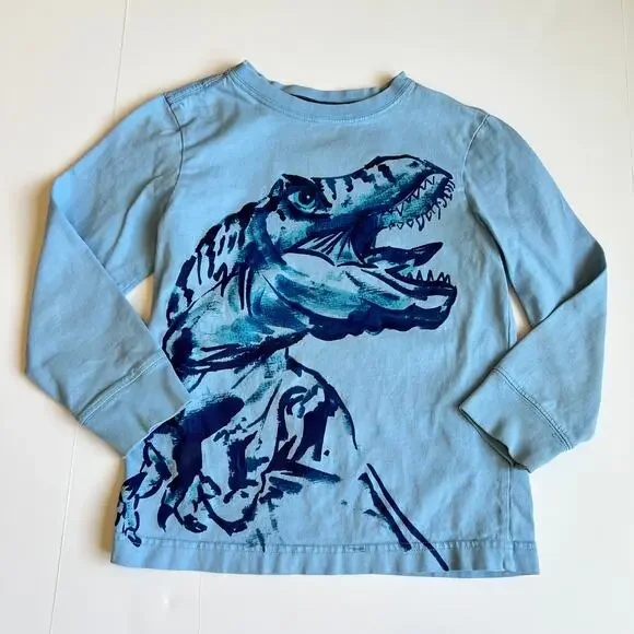 Gymboree Dinosaur Blue Tee S (5-6) - Picture 2 of 9